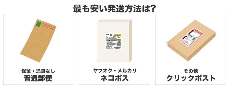 最も安い発送方法